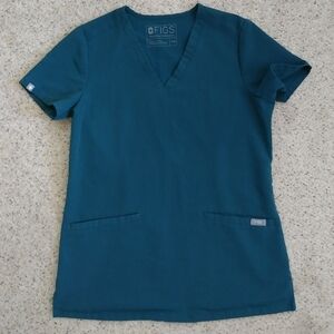 Figs blue scrub shirt